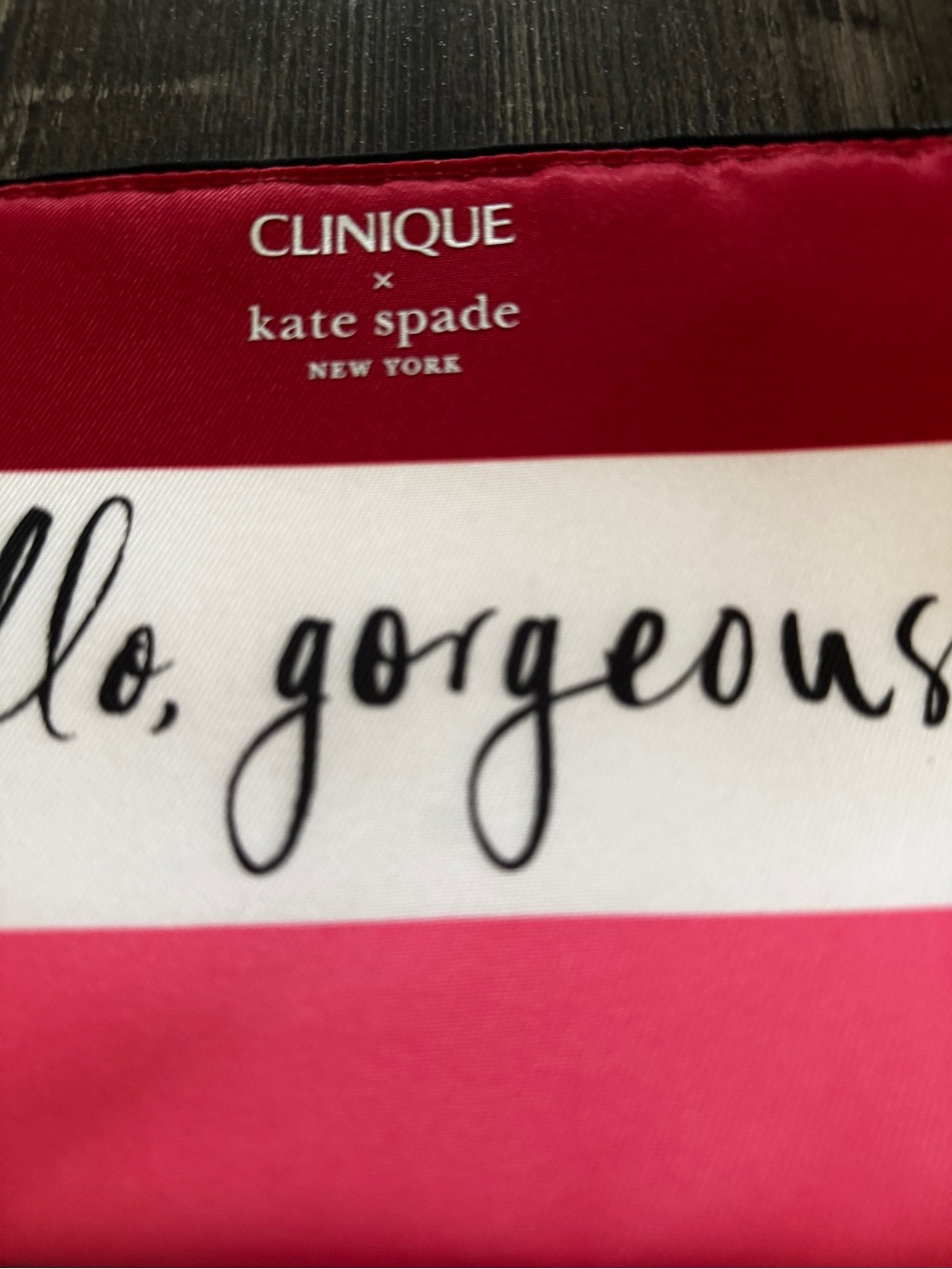 Clinique x Kate Spade Hello Gorgeous Cosmetic Makeup Bag GWP - Picture 4 of 9